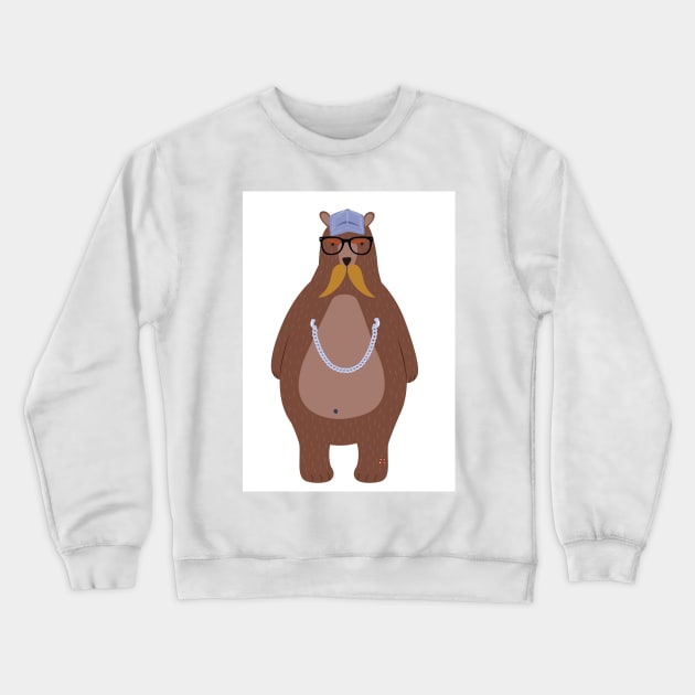 BEAR. Chain Daddy Crewneck Sweatshirt by BellyMen